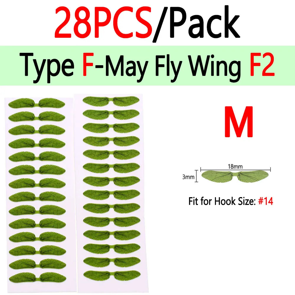 BIMOO Realistic Insect Wings for Fly Tying – Pre-Cut Material for Trout & Nymph Patterns