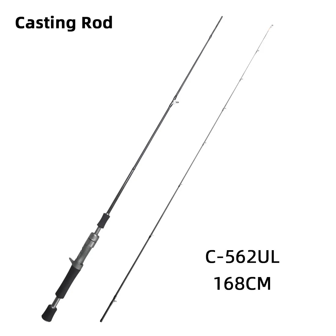 Ultra-Light Carbon Lure Rod – 1.48m to 1.68m Spinning & Casting