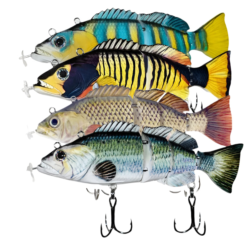 Robotic USB Rechargeable Auto Swimming Bait - Multi Jointed Wobbler