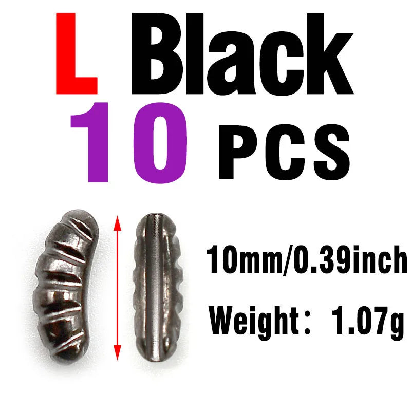 Heavy Tungsten Nymph Bodies 10PCS – Ribbed Fly Tying Weights