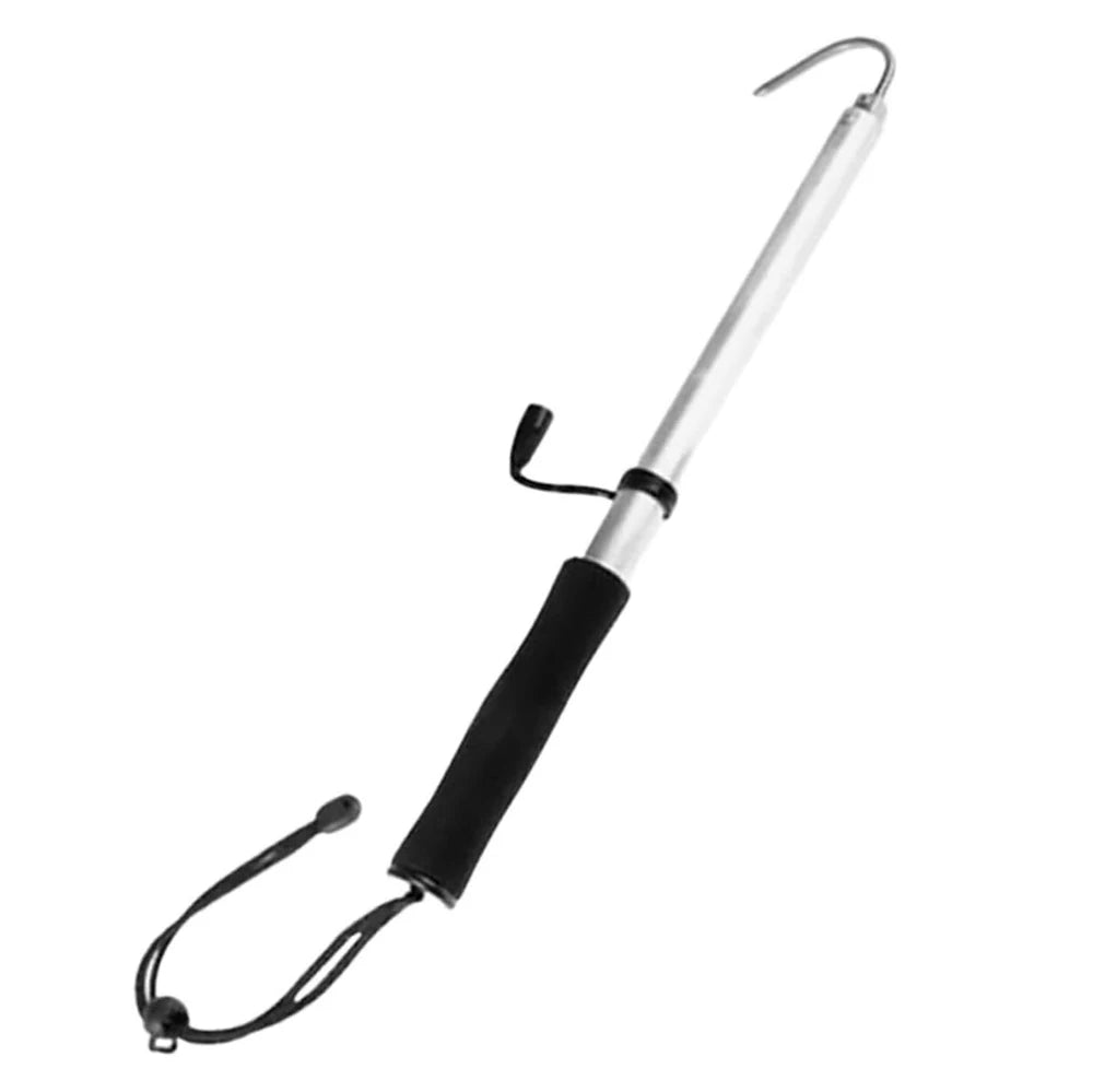 Telescopic Fish Gaff – Stainless Steel Fishing Hook with EVA Handle for Sea Fishing