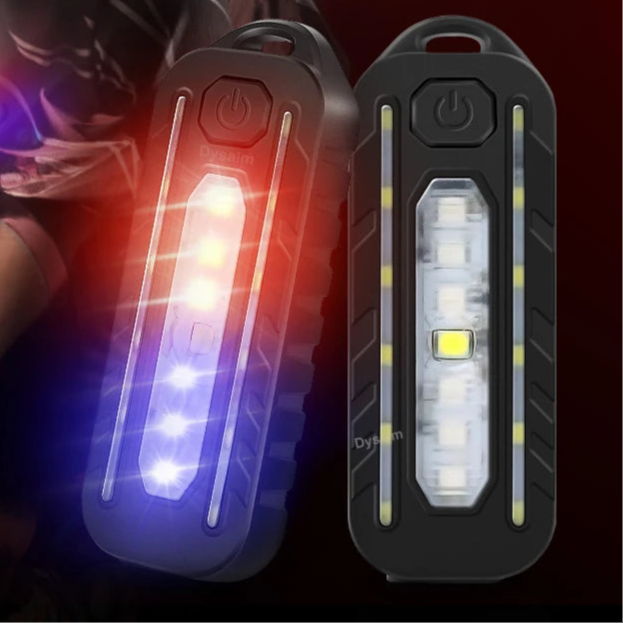 USB Keychain Flashlight – 5-Mode Clip Light for Outdoor Use