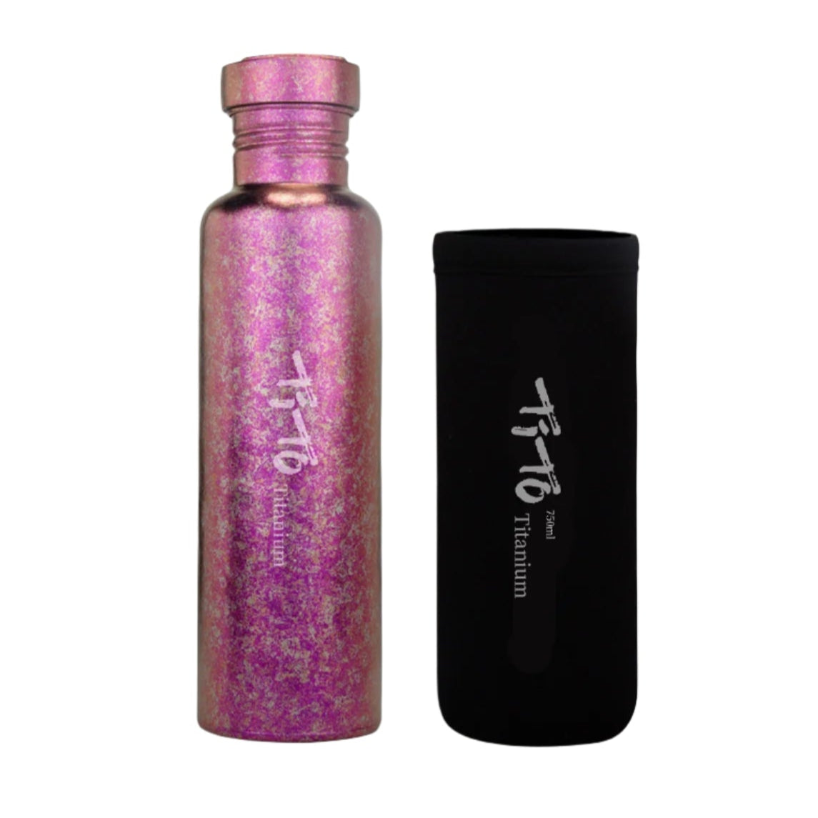 TITO TITANIUM Pure Titanium Sports Water Bottle – Plastic-Free Leak-Proof Gym & Outdoor Flask
