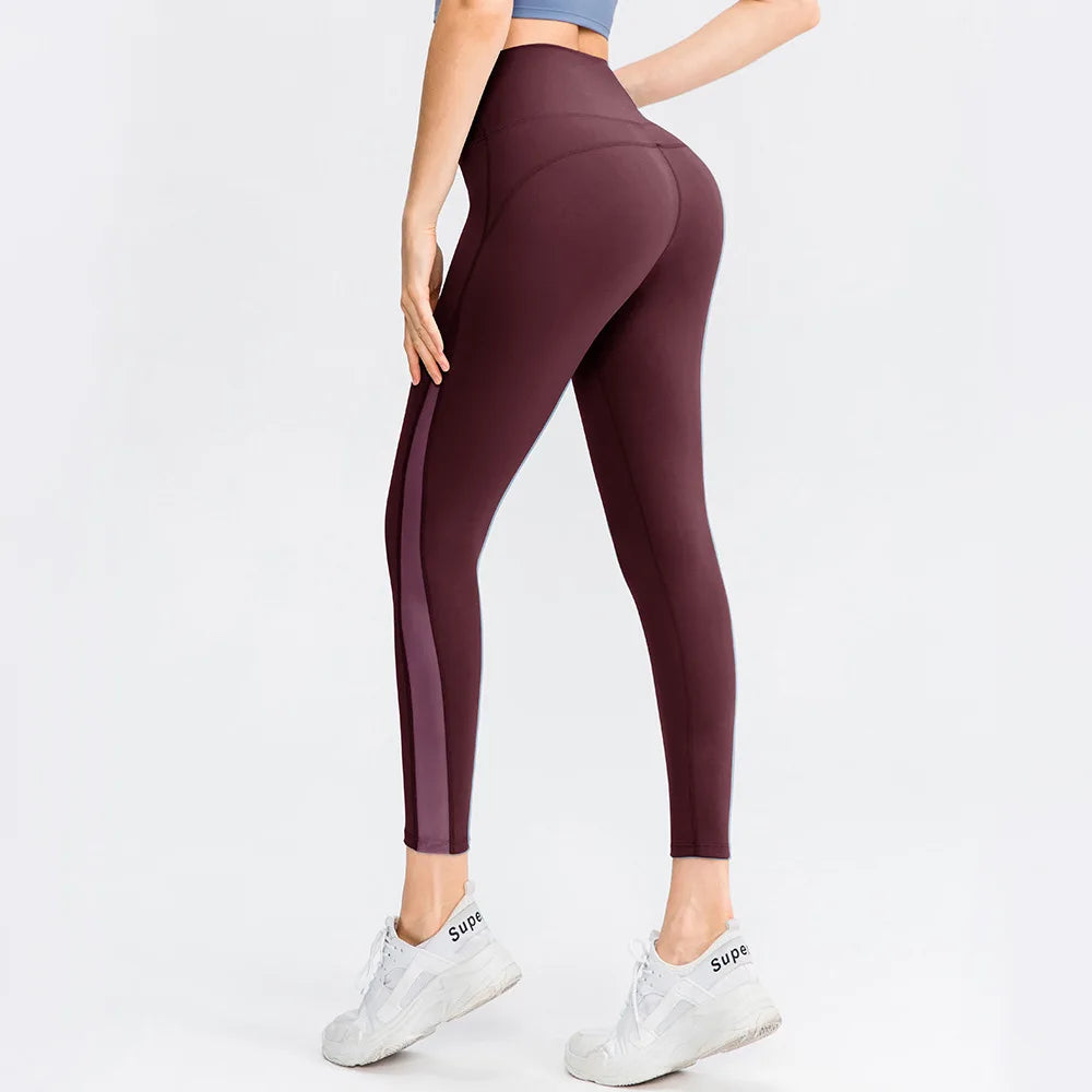 Women's Yoga Pants High Waist Hip Raise Leggings – Mesh Sports  Activewear Leggings
