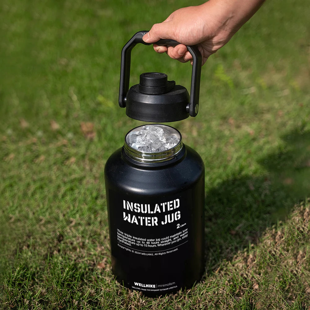 2L Stainless Steel Insulated Water Bottle – Hot or Cold