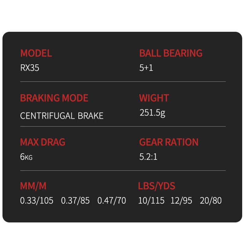 Metal Baitcasting Drum Reel – 5.2:1 Gear Ratio, 6kg Max Drag, 5+1 Bearings