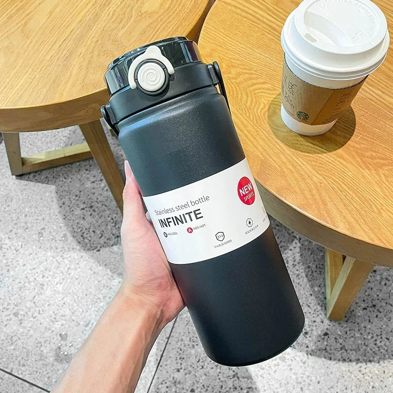 1L/1.2L Insulated Thermo Flask with Straw – Hot & Cold Use