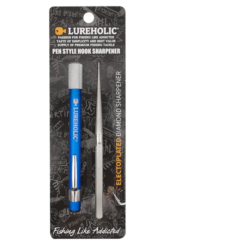 LUREHOLIC Fishing Hook Sharpener – Electroplated Diamond Sharpener, Pen & Flat Type