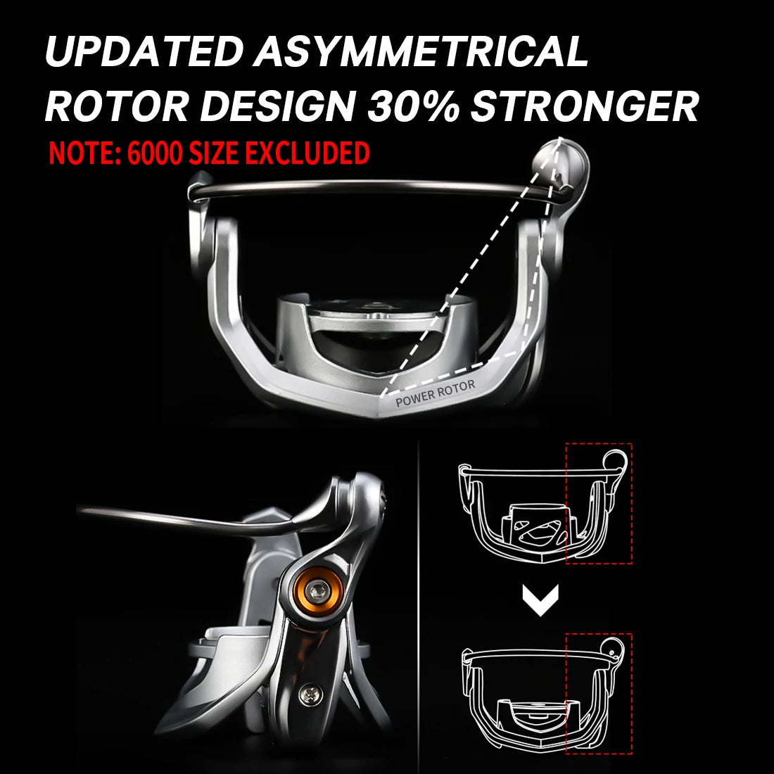 Anti-Corrosive Spinning Reel – 6.2:1/4.7:1, 2000–6000 Series