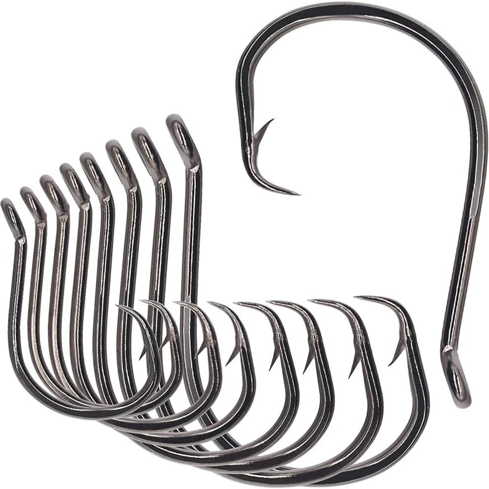 20PCS High-Strength Circle Hooks – Barbed Octopus Fishhooks For Saltwater & Freshwater