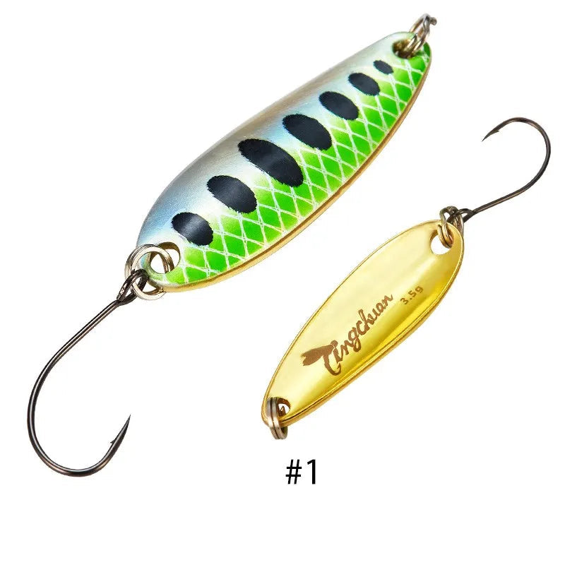 Metal Spoon Fishing Lure 2–4.5g with Mustad Hook