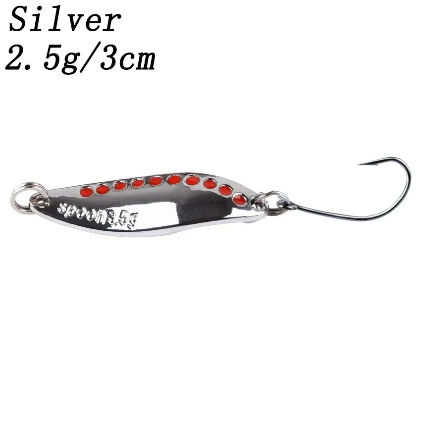 2.5G-30G Metal Vib Leech Spinner Spoons – Lures for Large Predator Fish