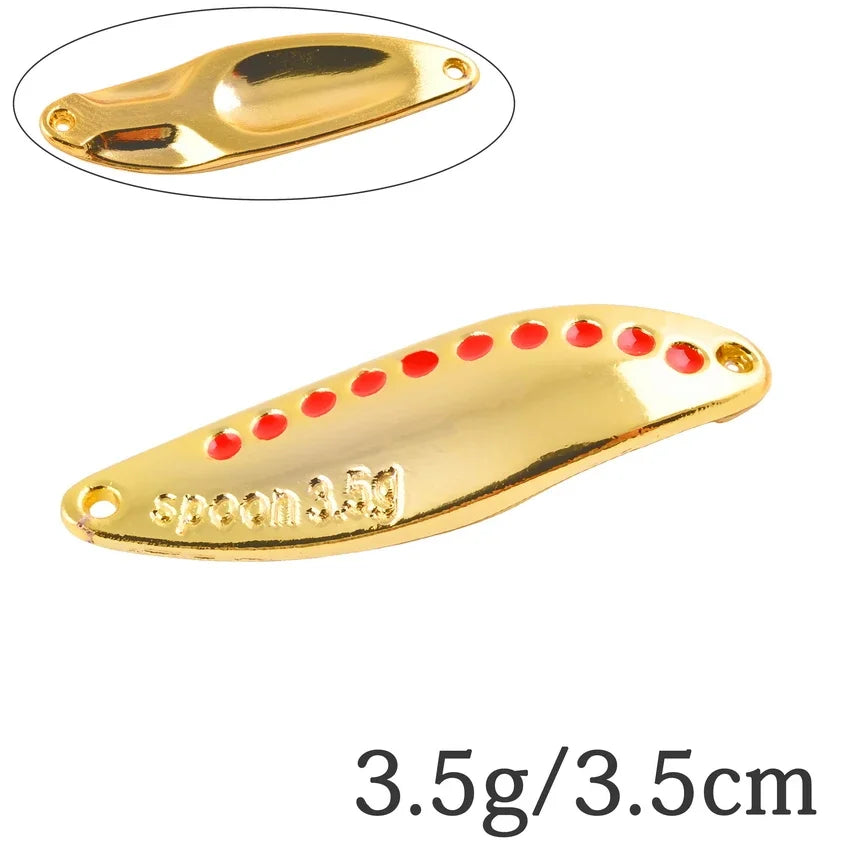 2.5G-30G Metal Vib Leech Spinner Spoons – Lures for Large Predator Fish