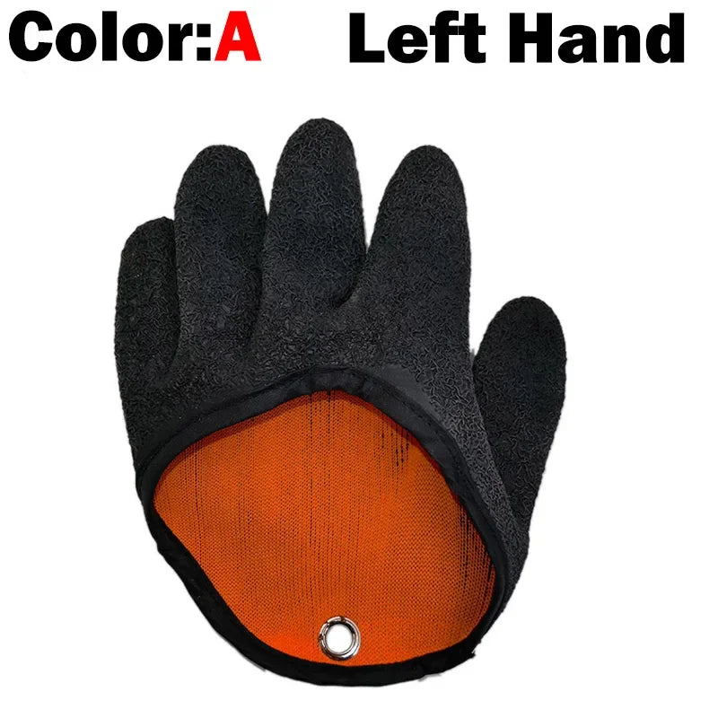 Non-Slip Latex Fishing Gloves – Full-Finger Hand Protection for Safe Fish Handling