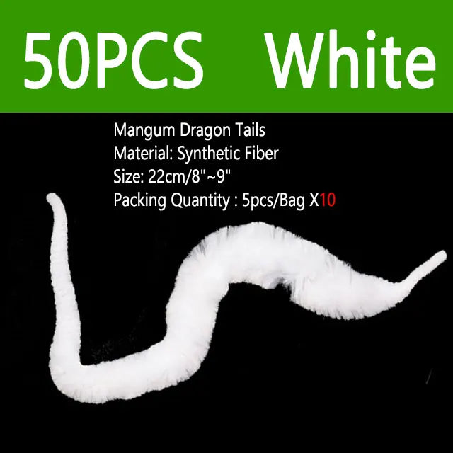 Mangum Dragon Tails 22cm – 50PCS Wiggle Fly Tying Tails
