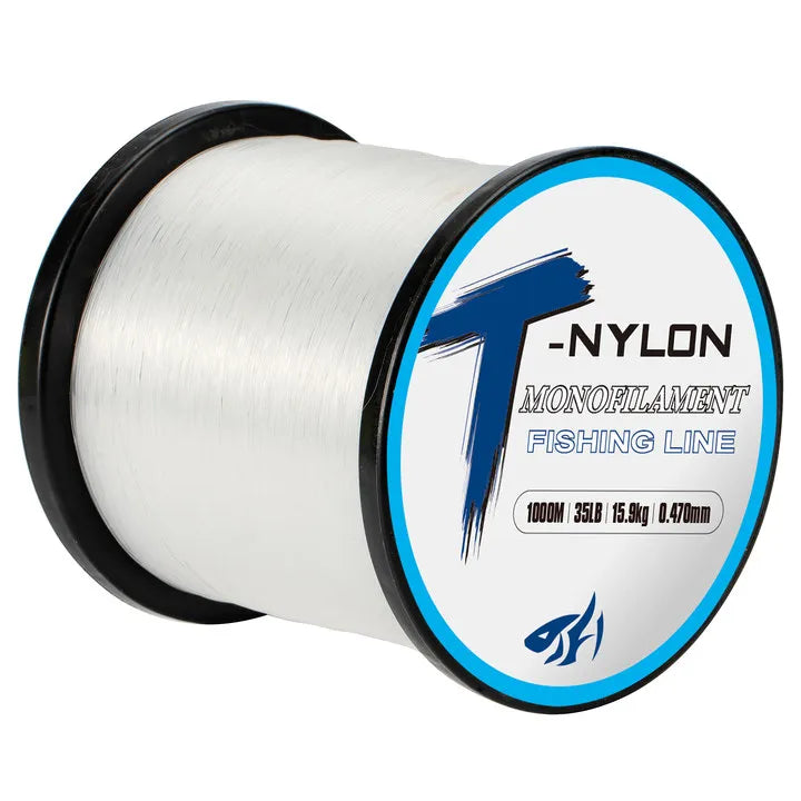 1000M Super Strong Monofilament Nylon Fishing Line: Fluorocarbon Coated for Saltwater Fishing