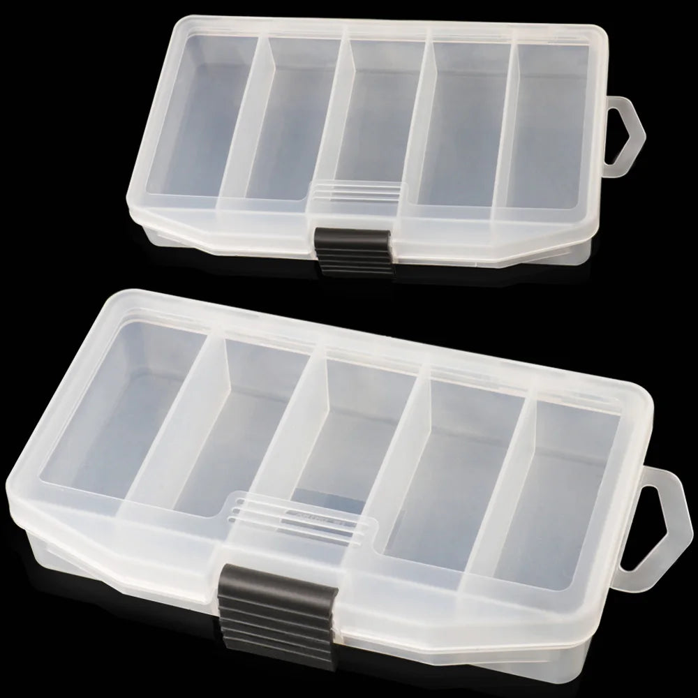 5-Compartment Fishing Tackle Box for Hooks, Bait & Small Gear