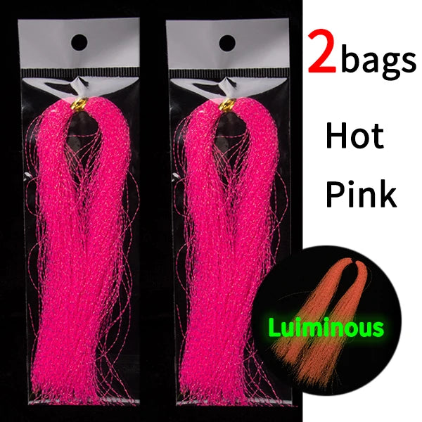 Luminous Holographic Flashabou Fly Tying & Jigging Tinsel