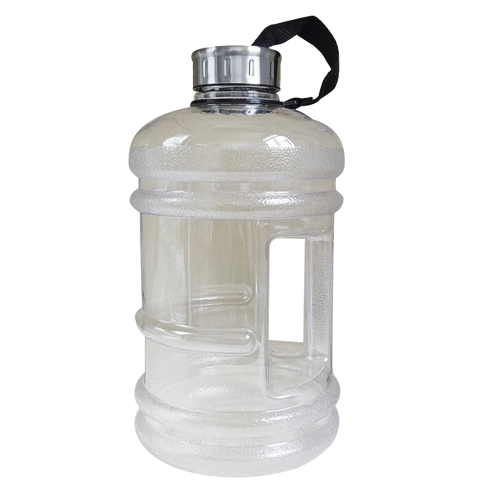 2200ml Gradient Water Bottle with Time Marker & Strap for Gym & Outdoor Use