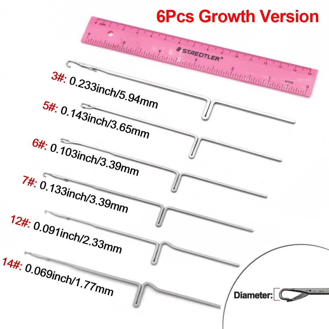Reverse Latch Needle Rigging Needle – UHMWPE Kevlar Cord Splicing Tool