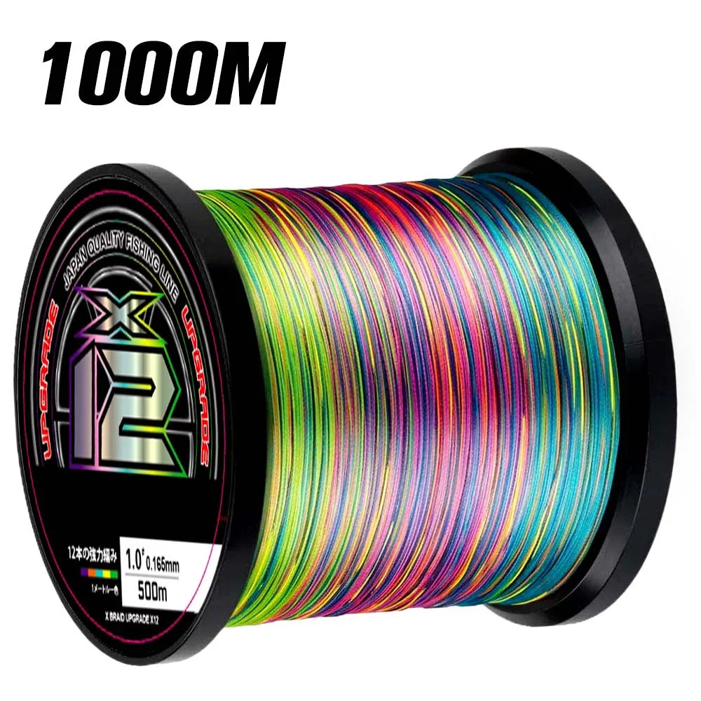 500M PE X8 Braided Fishing Line – Green/White 14–82lb Japan Braid
