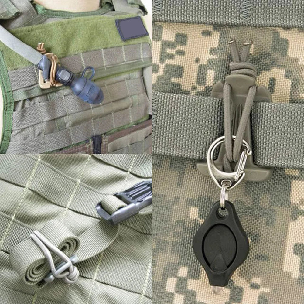 2PCS Backpack Buckle Carabiner Clips – Nylon Camping Gear Hanger Hook