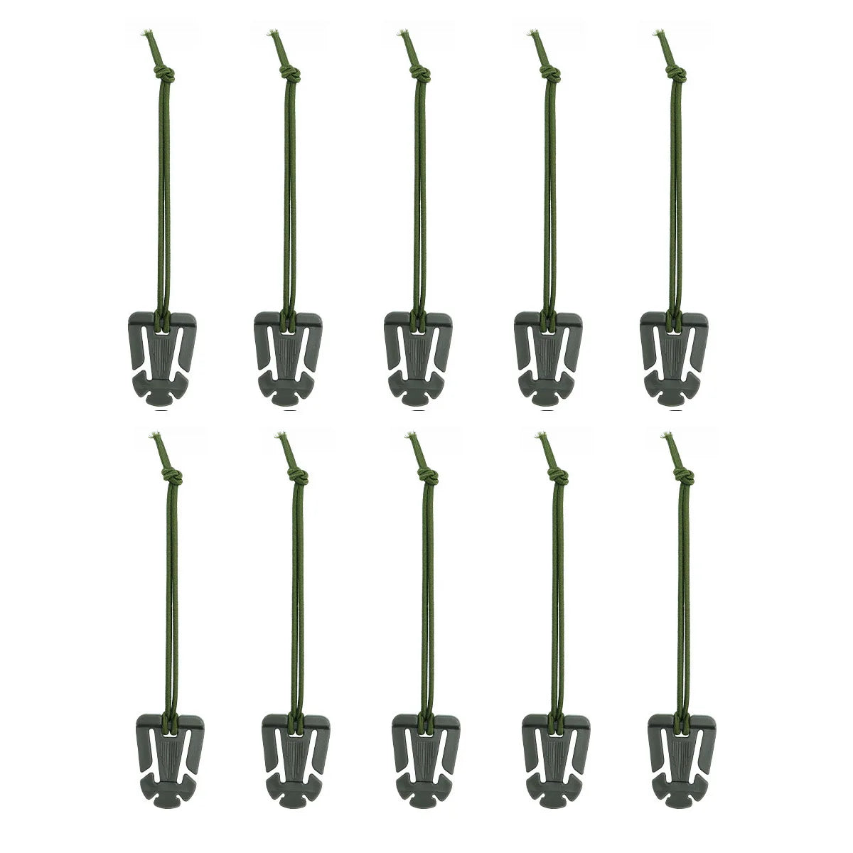 10PCS Molle Attachment Clips – Molle Web Dominators Elastic Strap Tactical Gear