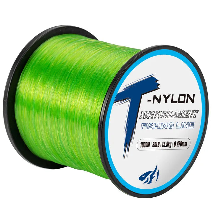 1000M Super Strong Monofilament Nylon Fishing Line: Fluorocarbon Coated for Saltwater Fishing