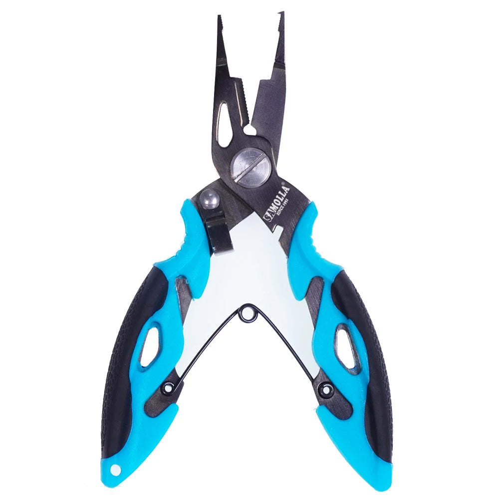 Stainless Steel Fishing Pliers with Cutter, Sheath & Lanyard