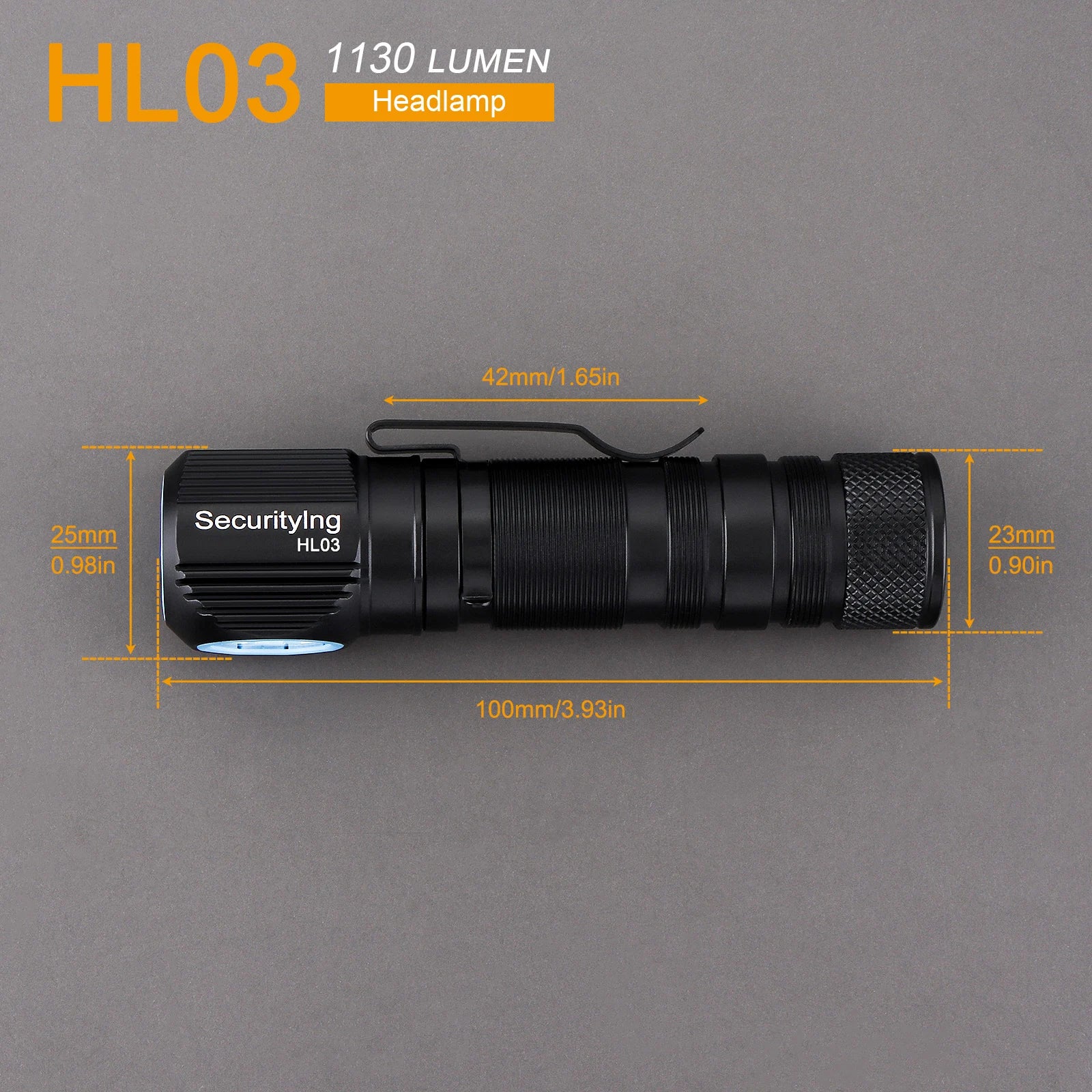 1130LM Rechargeable LED Headlamp – Magnetic Charge, IP66