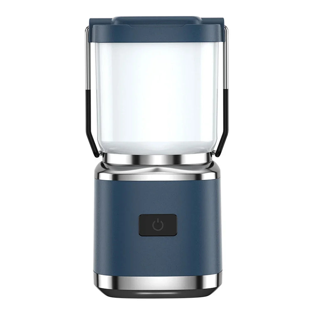 Retro Rechargeable Camping Lantern with Multi-Mode LED Lighting