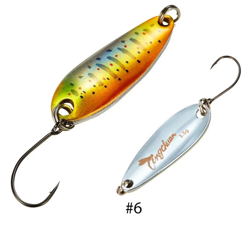 Metal Spoon Fishing Lure 2–4.5g with Mustad Hook