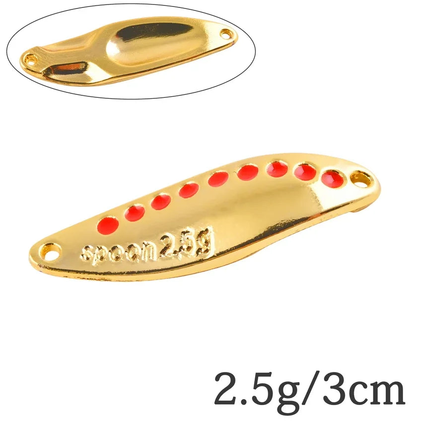 2.5G-30G Metal Vib Leech Spinner Spoons – Lures for Large Predator Fish