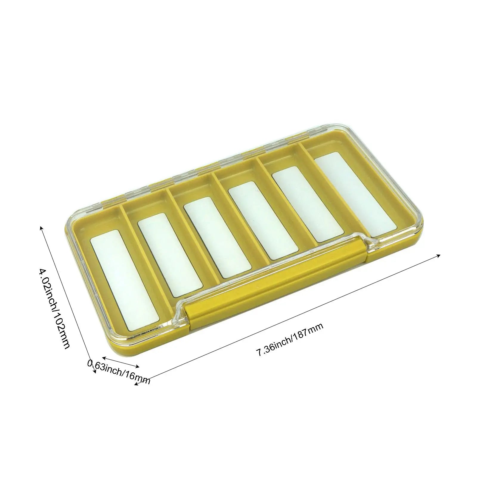 AVENTIK Waterproof Fly Box Foam Tackle Storage – Secure & Lightweight Fishing Accessory