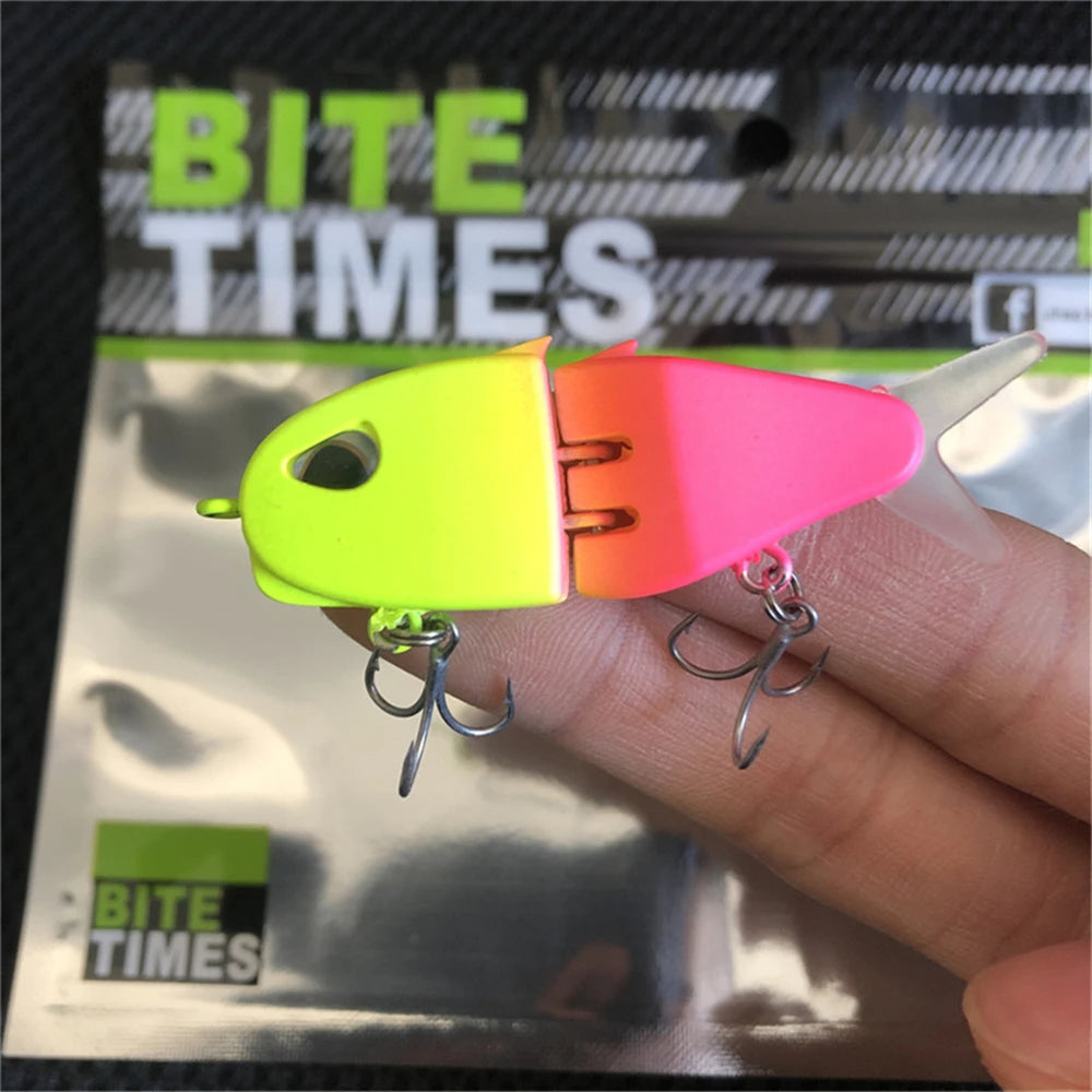 Slow Sinking Swimbait Jointed Bait with 3D Eyes & PVC Material for Predator Fishing