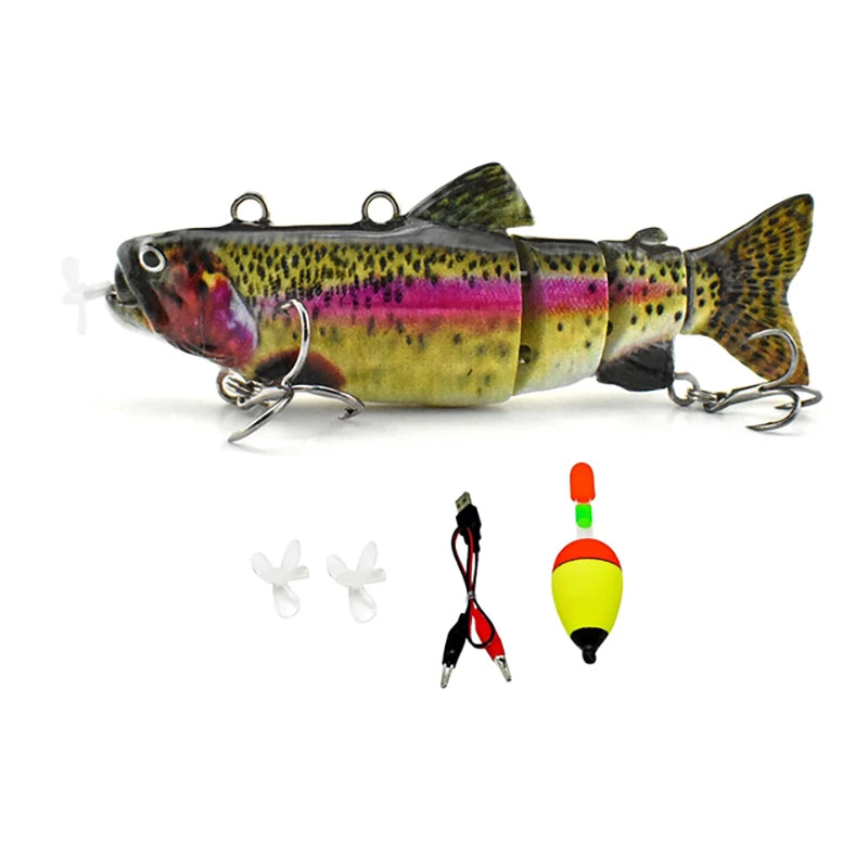 Robotic USB Rechargeable Auto Swimming Bait - Multi Jointed Wobbler
