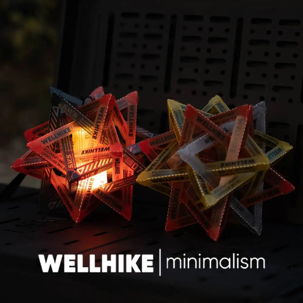 USB-C Camping Lantern with DIY Star Lampshade & 5 Light Modes