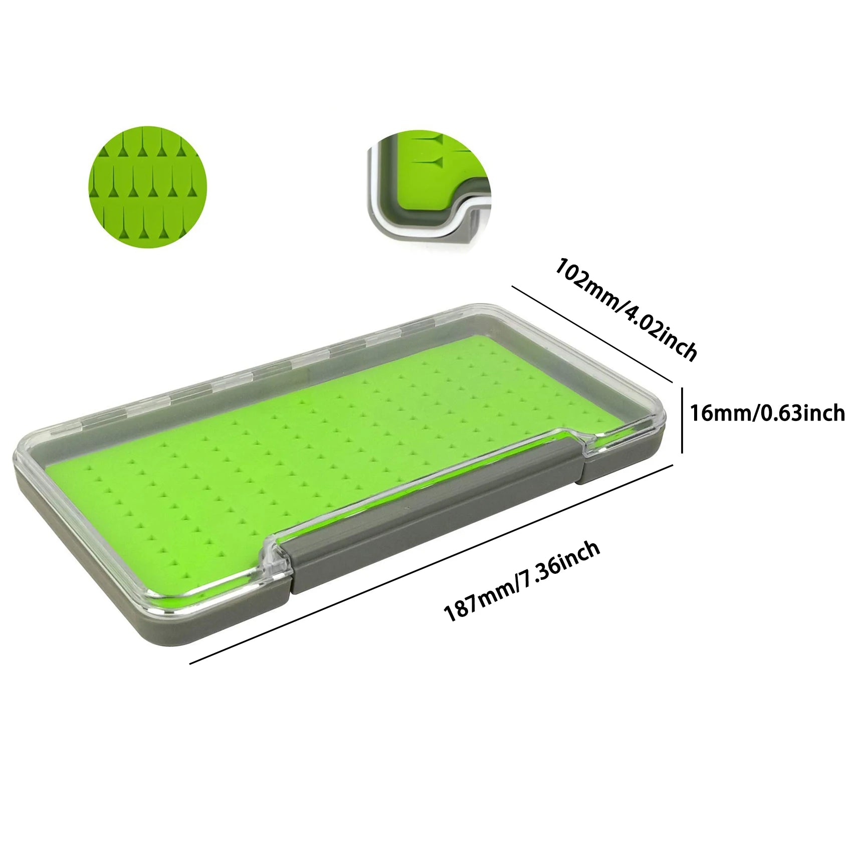 AVENTIK 100% Waterproof Fly Box – Transparent Silicone Fishing Storage for Secure Fly Organisation