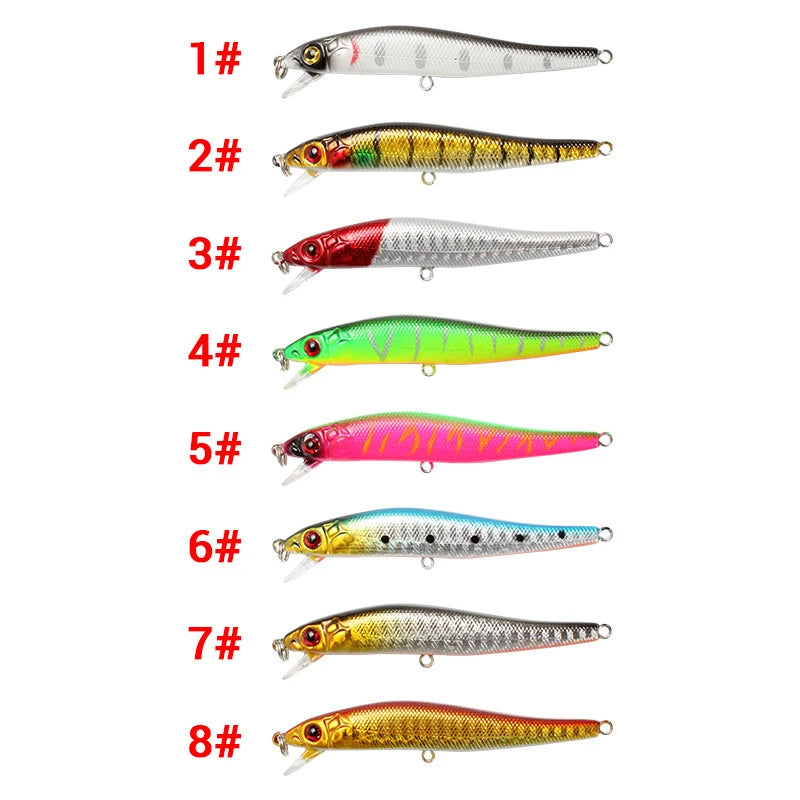 Minnow Crankbait Lure – 8.5cm Wobbler with 3D Eyes