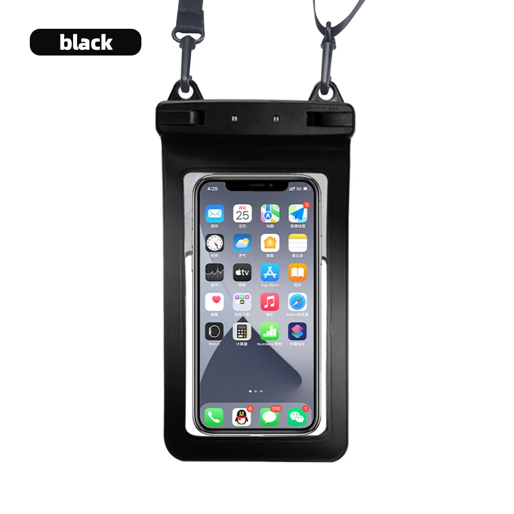 FONKEN Full View Waterproof Phone Case – Universal Dry Bag for Swimming & Outdoor Use