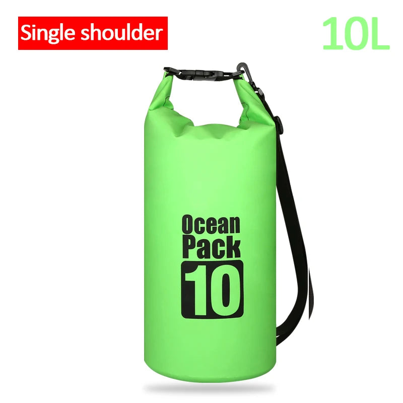 Outdoor PVC Waterproof Dry Bag – 5L, 10L, 20L, 30L Waterproof Backpack for Water Sports