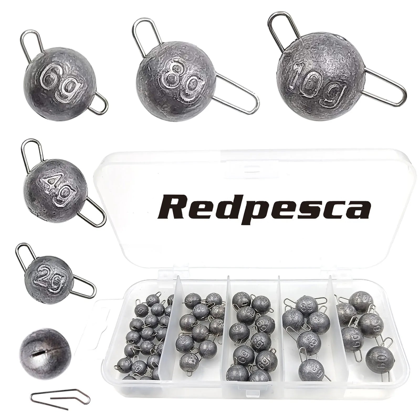 Lead Cannonball Sinkers – Quick-Setup Cheburashka Weights Set 2g–12g