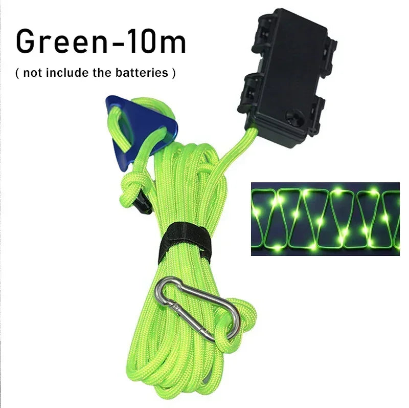 LED Tent Rope Light – Windproof Luminous Camping Line