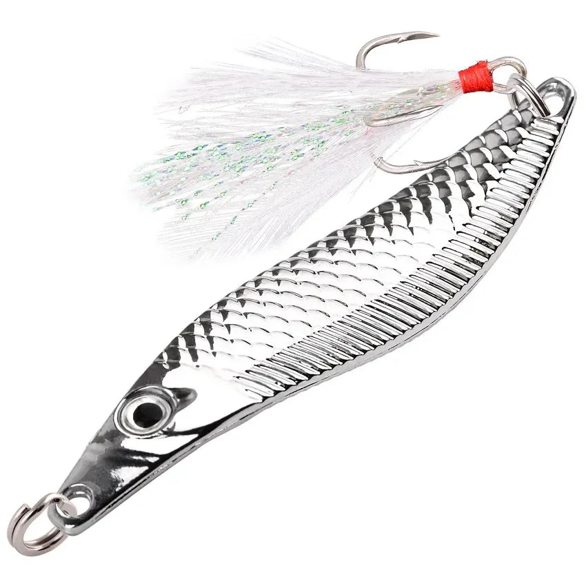 Metal VIB Leech Spinner Spoon Lure – Sinking Fishing Bait