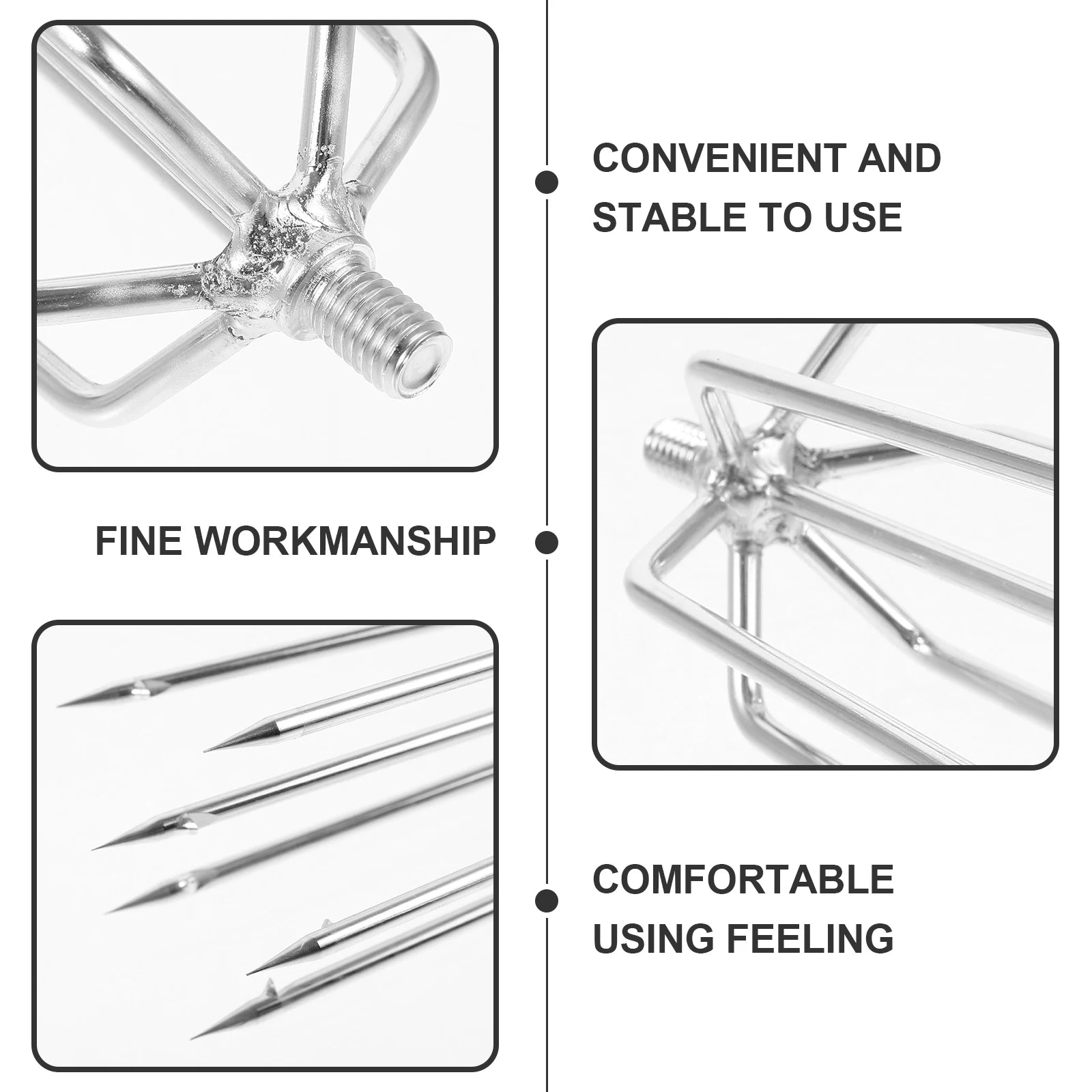 Multi-function Fishgig Prong Head Fork - Stainless Steel Spearing Tool for Fishing & Hunting