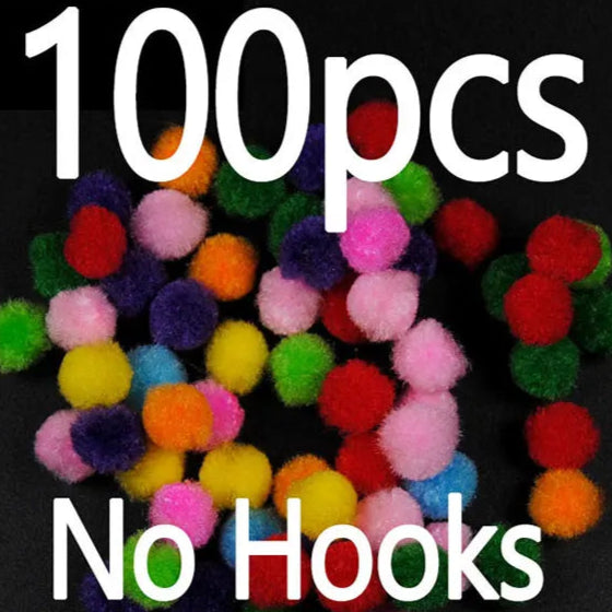 Hookless Egg Flies 8–10mm – 100/200PCS Roe Balls for Tying