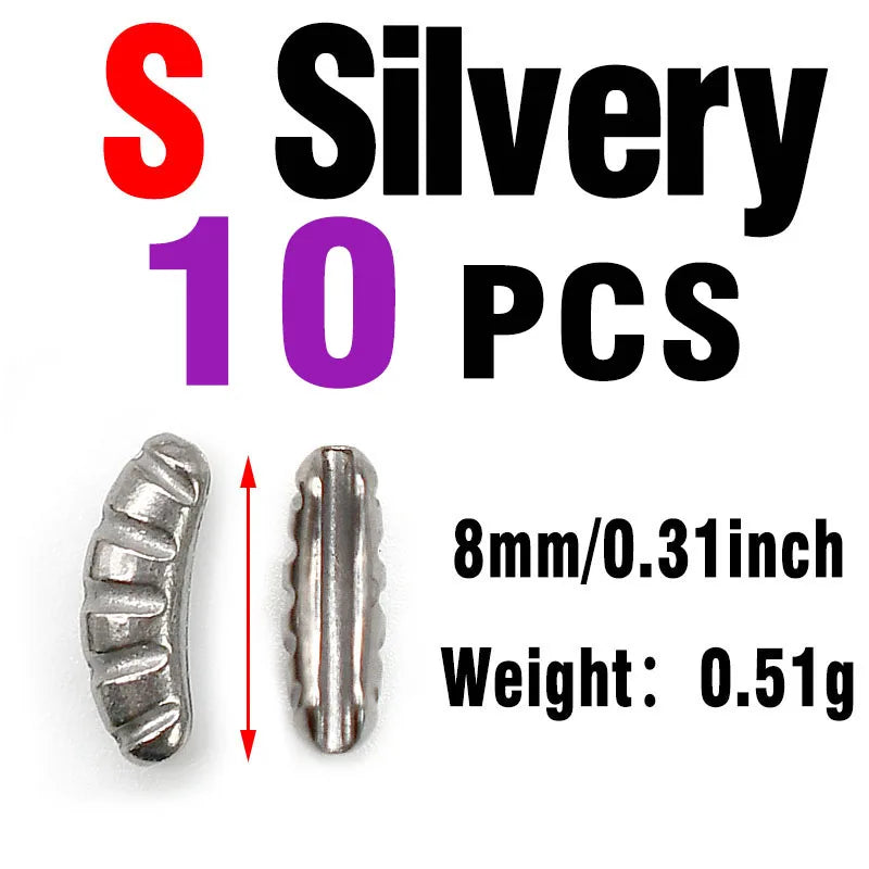 Heavy Tungsten Nymph Bodies 10PCS – Ribbed Fly Tying Weights