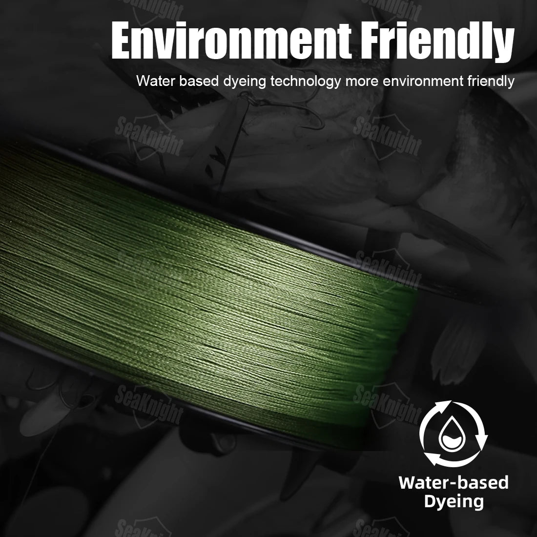 SEAKNIGHT Manster X9 9-Strand 500M Braided Fishing Line – UV & Seawater Proof for Saltwater Fishing