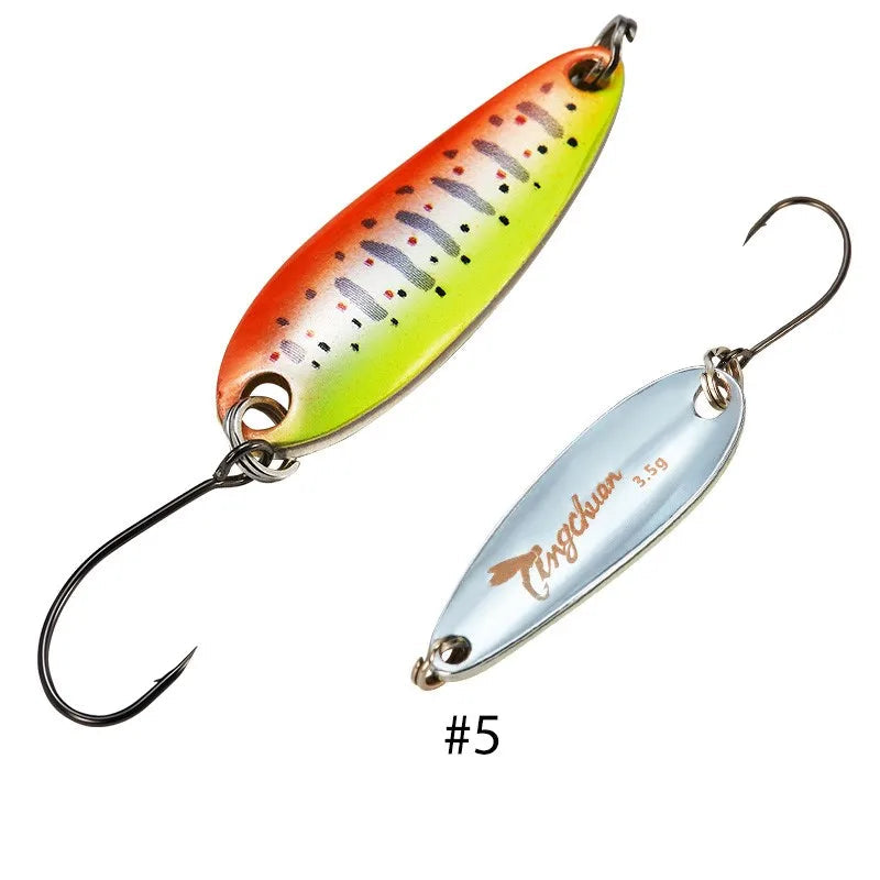 Metal Spoon Fishing Lure 2–4.5g with Mustad Hook