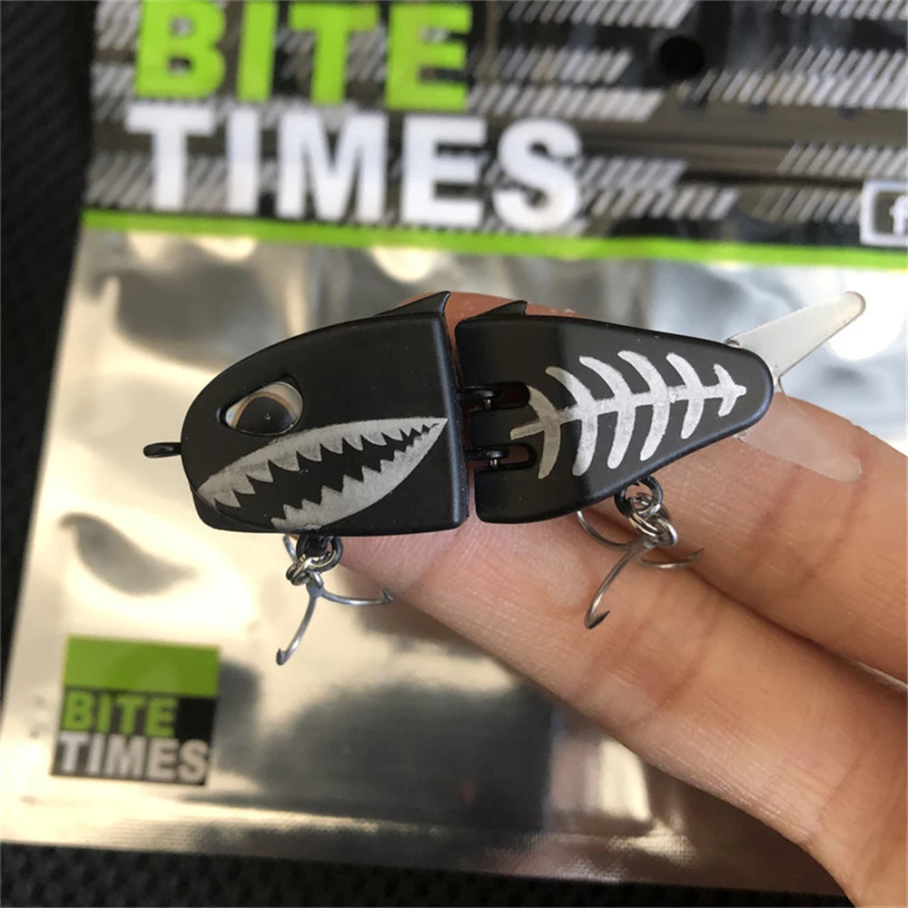 Slow Sinking Swimbait Jointed Bait with 3D Eyes & PVC Material for Predator Fishing